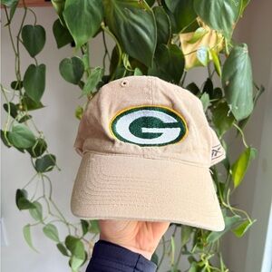 2004 GREEN BAY PACKERS NFL draft baseball hat adjustsble beige football